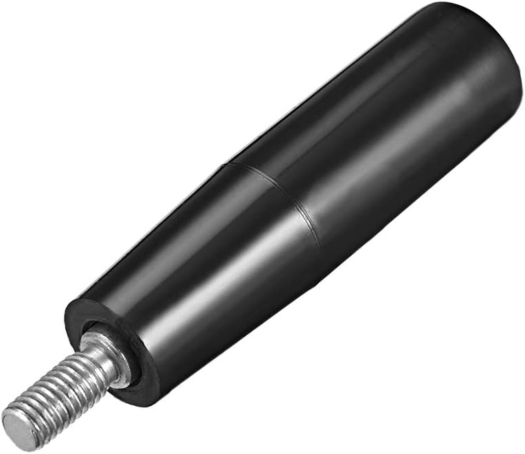 sourcing map Revolving Handwheel Machine Handle M10 Male Threaded Stem for Milling Machine, Black, M10 x 100mm
