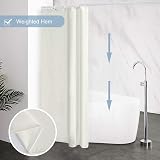 Furlinic Beige Shower Curtain Anti Mould Waterproof 100x200cm Polyester view 4