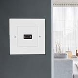 Ancable 1 Port HDMI Wall Box EU White Faceplate Flush Mount view 4