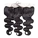 ISEE Hair 8A Peruvian Remy Virgin Hair Body Wave Human Hair with 13x4 Frontal Peruvian Body Wave Hair Lace Frontal Closure with Bundles(202224+18frontal, Natural Black Color)