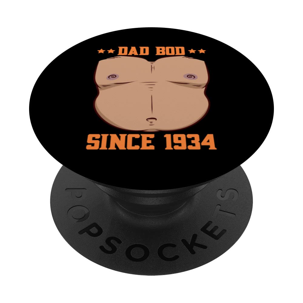 Dad Bod Since 1934 Father's Day Beer Belly PopSockets Swappable PopGrip