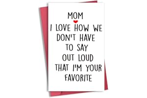 Humorous Birthday Cards for Mama Mom Funny Mothers Day Card for Mom Mother in Law Mommy Mother's Day Gift Cards for Mother Mo
