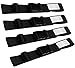 TRANVERS Luggage Strap for Upright Security Baggage Belt Heavy Duty 4-Pack Black
