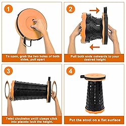 VOLIXOD Foldable Telescoping Stool