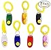 Attmu 7 Pack Pet Training Clicker with Wrist Strap, Dog Training Clicker Set