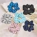 EAONE 16 Pieces Chiffon Hair Scrunchies Flower Hair Scrunchies Ties Hair Bobbles Ponytail Holder with Pouch Bag for Women Girls, 16 Colors