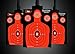 EASYSHOT Silhouette Targets for Shooting, High-Visibility Fluorescent Orange, Easy to See Your Shots Land, Heavy-Duty Paper Sheets 18