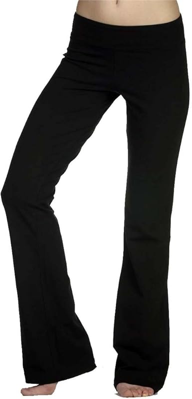 women's black flare yoga pants