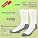TeeHee Viscose from Bamboo Diabetic Crew Socks 3-Pack (10-13, Black)