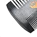 BlueZOO Beard Comb for Men Pear Wood Antistatic Dual Action Fine & Coarse Teeth Beard Comb - Comes with PU Leather Case - Great for Head Hair, Beard & Mustache