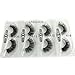 4Box/Lot 3D Real Mink False Eyelashes LASGOOS Siberian Luxurious Fluffy Messy Cross Long 4 Pairs Different Light Weight Fake Eye Lashes Makeup Set (E4set02)