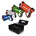 Family Games Laser Tag Night 4 Pack Set, Glow in the Dark Family Yard Games & Birthday Set Party Games