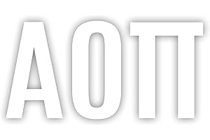 Pro-Graphx Alpha Omicron Pi Greek Sorority Sticker Decal, 2.5 Inches Tall, White