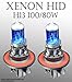H13 9008 100/80W x2 pcs Hi/Lo Beam Xenon HID White Replace Light Bulbs