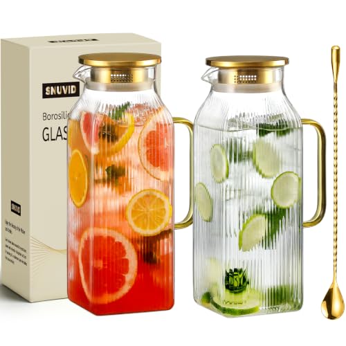 Snuvid Classic Stripes Glass Pitcher