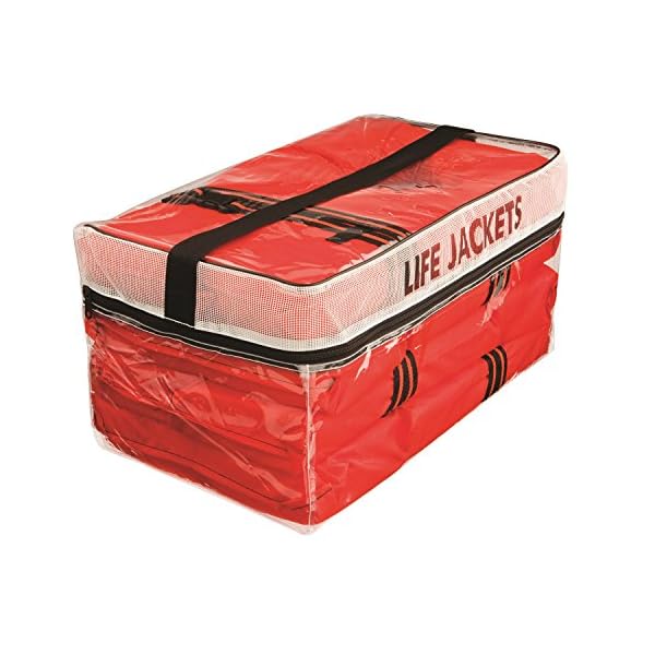 Kent-Type-II-Adult-Life-Jackets-with-Clear-Storage-Bag-4-Each-Orange