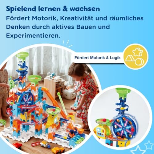 80-542349 Marble Rush Ultimate Set Electronic XL100E, Circuito de canicas, Juguete de construcción niños +4 años, Versión ESP