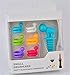 BUYBUYMALL Silicone Reusable Wine Glass Marker Charms With Bottle Stopper Set