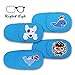 Astropic 4Pcs Eye Patches for Kids Girls Boys Eye Patch for Glasses Medical Patches for Adults Children with Lazy Eye Amblyopia Strabismus and After Eye Surgery (Right Eye, Blue)