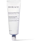 HORACE Purifying Face Mask for Men - Facial Deep Cleanse with Kaolin Clay and Blue Everlasting Flower - Pore Refining Skincare for All Skin Types - Unscented, 2.45 fl.oz
