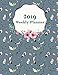 2019 Weekly Planner: Colorful Feathers,Weekly View Planners, 12 Months Calendar, schedule planner,12 by 