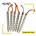 TiTo 6 Pack Titanium Tent Stakes 10X10X160mm V-Shaped Windproof Tent Nail Pegs with Carrying Pouch for Camping, Hiking, Gardening and Canopy (Silver,10X160mm)