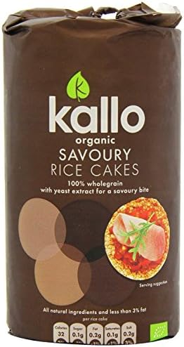 (12 PACK) - Kallo Savoury Rice Cakes - Organic | 110g | 12 PACK - SUPER SAVER - SAVE MONEY