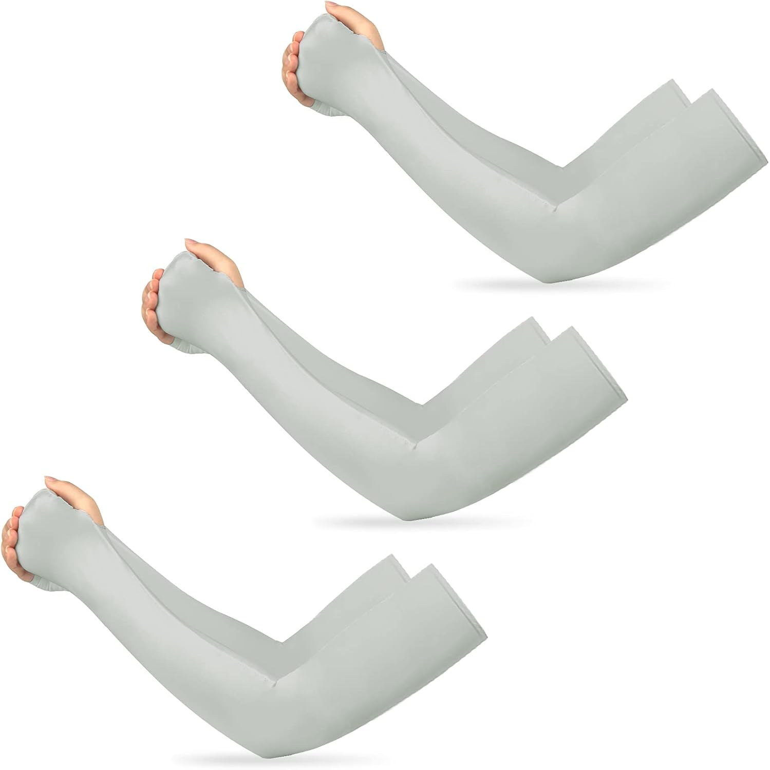 3 Paar UV-Schutz Armstulpen - Kühlende Ärmlinge UPF 50+ Für Sport | Damen & Herren Für Radfahren, Wandern, Laufen