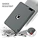 iPad 2/3 / 4 Case,BENTOBEN Heavy Duty Rugged Slim Shockproof Silicone High Impact Resistant Hybrid Three Layer Full Body Protective Case Cover for 9.7 iPad 2nd/ 3rd/4th Generation Retina(Gray/Black)