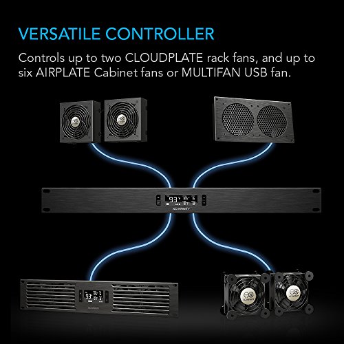AC Infinity Controller 12, Thermal Fan Controller, Rack Mount 1U, for