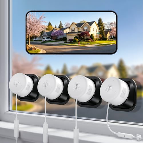 4MP/2K Window Security Camera 4packs