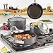 Circulon Genesis Hard Anodized Nonstick Cookware Pots and Pans Set, 10 Piece, Black