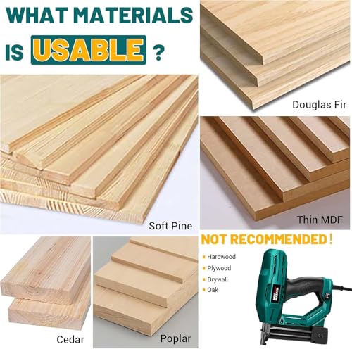NEU MASTER Electric Brad Nailer, NTC0040-AU Electric Nail Gun/Staple Gun for DIY Project of Upholstery, Home Improvement and Woodworking