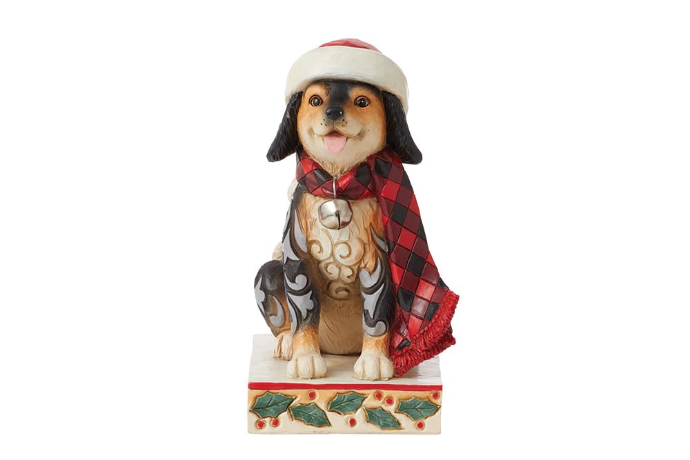 Heartwood Creek By Jim Shore Highland Dog With Scarf Figurine