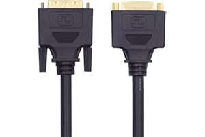 xiwai DVI 24+1 Male to Female Extension Cable 1.64FT/50cm, DVI-D Dual Link Digital Video for Monitor Graphics Card