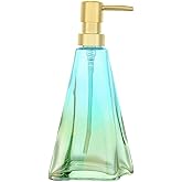 YunNasi Soap Dispenser with Pump, Refillable Liquid Hand Soap Dish Soap Dispensers for Bathroom Counter, Kitchen Sink (Bluegreen)