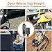 AstroAI 12Ft 12V 120W 10A 16AWG Copper Wire Heavy Duty Car Cigarette Lighter Extension Cord Cable Car Charger with Cigarette Lighter Socket 2 Pack…