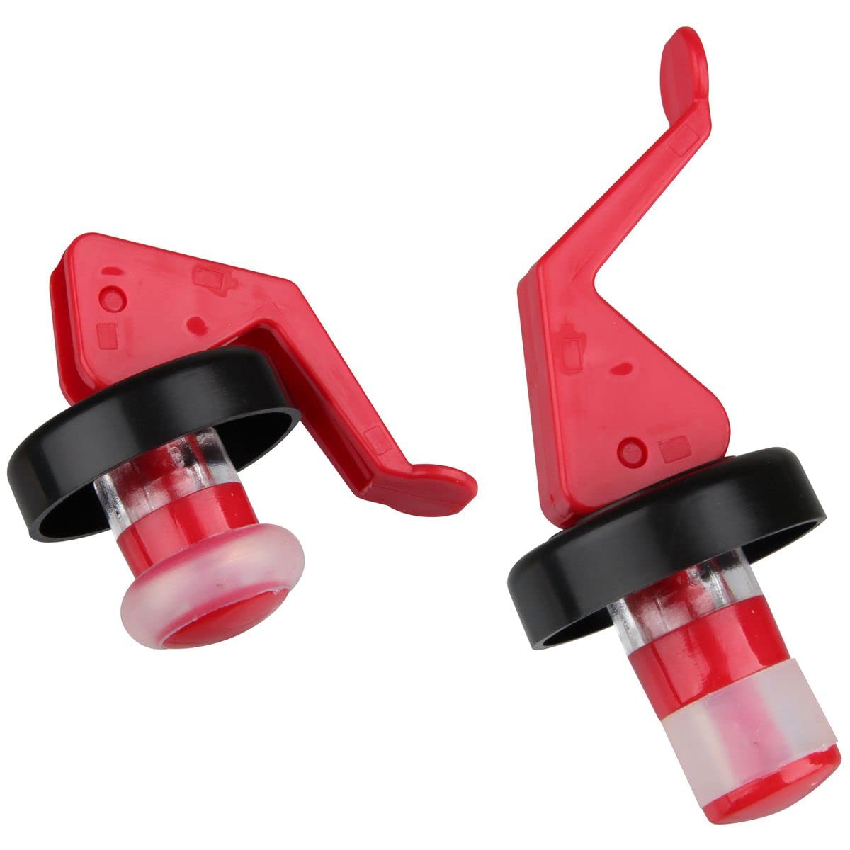 FACKELMANN 2 Bottle Spreader caps, Red/White/Black, Durchmesser ca. 3cm