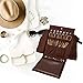 DECOLUXE Jewelry Travel Organizer for Storing Rings, Necklaces, Earrings and Bracelets (Brown)