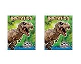 BirthdayExpress Jurassic World Invitations 16Ct