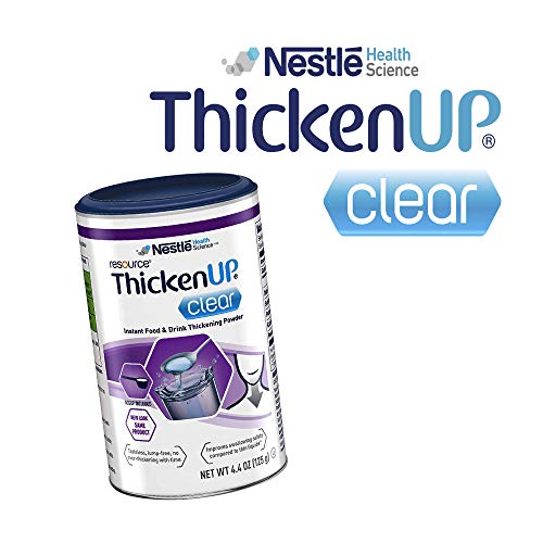 Resource Thicken Up Clear, Instant Food & Drink Thickening Powder, 4.4 Oz Canister (Packaging