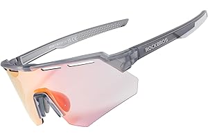 ROCKBROS Photochromic Cycling Glasses for Men Running Glasses for Women Mountain Bike Sunglasses