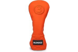 BAIRBRE Golf Club Head Covers, Driver Covers Fariway Wood Covers Hybrid Head Covers 3 Wood Headcover Leather Golf Headcover with Number Tag for Scotty Cameron Odyssey Taylormade