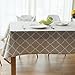 ColorBird Tablecloth Geometric Series Moroccan Pattern Cotton Linen Tablecloth for Dining Kitchen Living Decorative Tabletop Cover (Rectangle/Oblong, 55