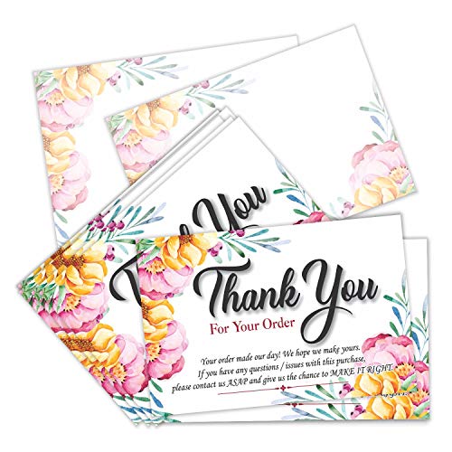 Thank You for Your Order Purchase Cards (Pack of 50) 4x6 Large
