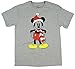 Mens Mickey Mouse Tee Shirt Santa Disney Christmas Gray