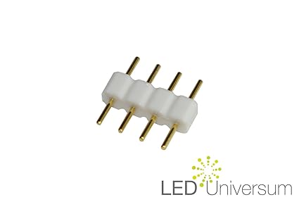 10er Pack 4 pol Pin | Kupplung | Verbinder | Stecker | Lötstift für RGB LED Streifen