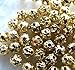 200pcs Gold Plated Filligree Hollow Ball Spacer Metal Beads 4mm ~Jewelry Making~