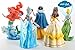 Princess Action Figure Play Set, Cartoon Favorite Princess Figures, Princess Action Figures, Favorite Moves Princess Set, Belle, Ariel, Tinker Bell, Snow White, Elza Birthday Cake Topper (Set of 5)