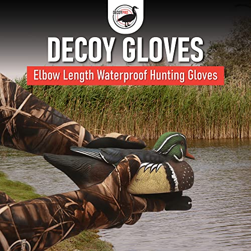 DecoyPro Decoy Gloves Elbow Length Duck Hunting Camo Gloves